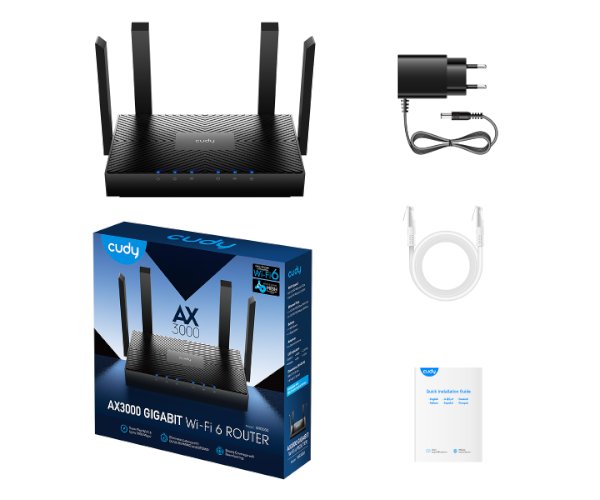 ראוטר Cudy WR3000 AX3000 Mesh Router/AP/Repeater WIFI6 Gigabit LAN