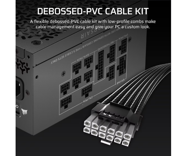 ספק כוח Corsair RM1000x SHIFT 1000W Gold Fully modular