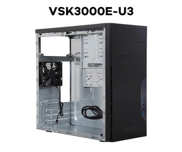 מארז Antec VSK3000B-U3 Mini Tower Mini ATX