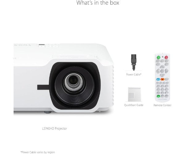 מקרן ViewSonic LS740HD Laser 5,000 Lumens FHD 2XHDMI Speakers