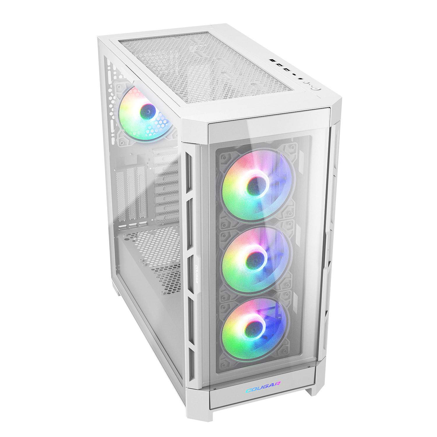 מארז בצבע לבן Cougar DUOFACE PRO ARGB