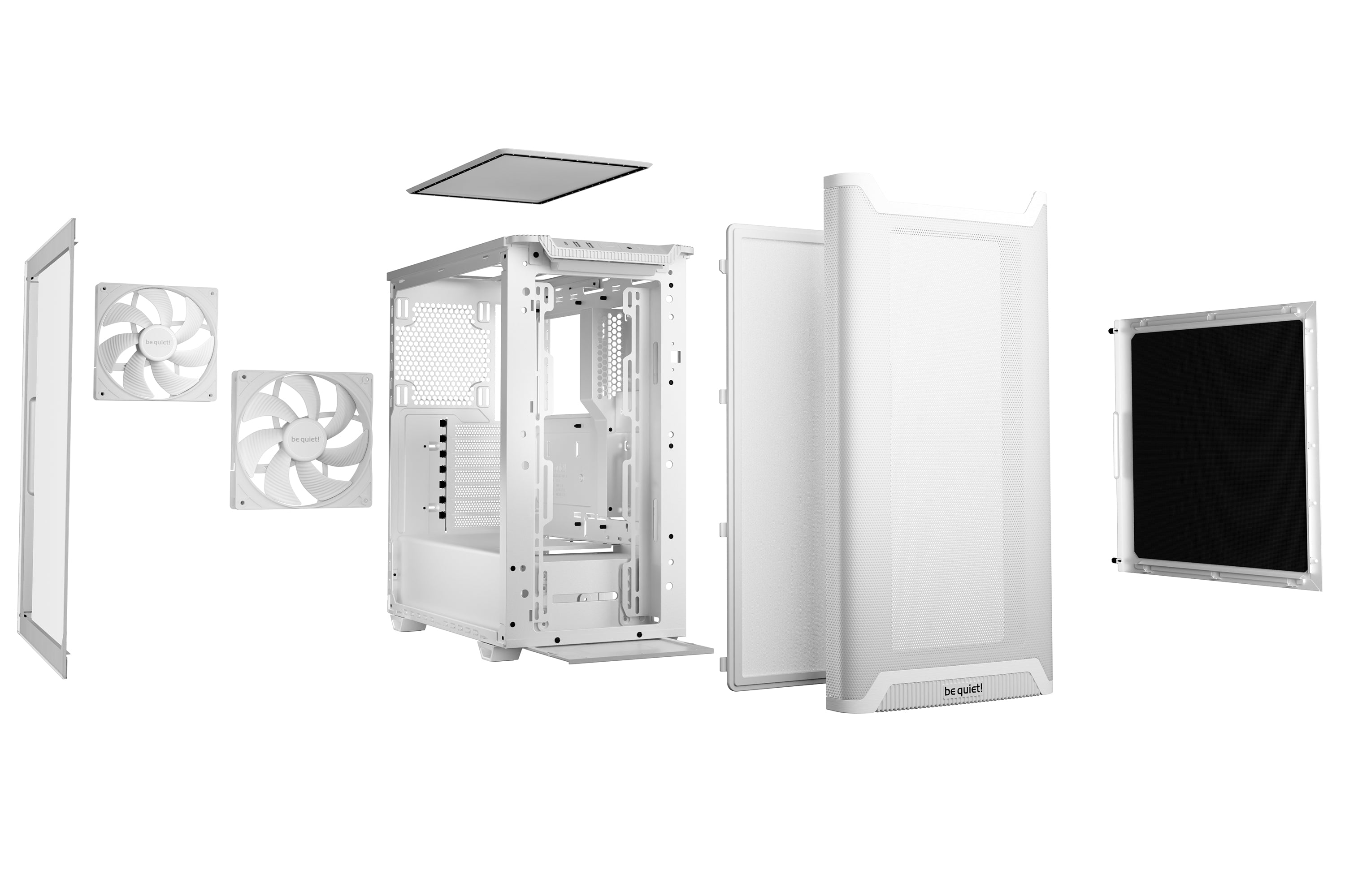 מארז לבן be quiet! PURE BASE 501 Airflow Window White