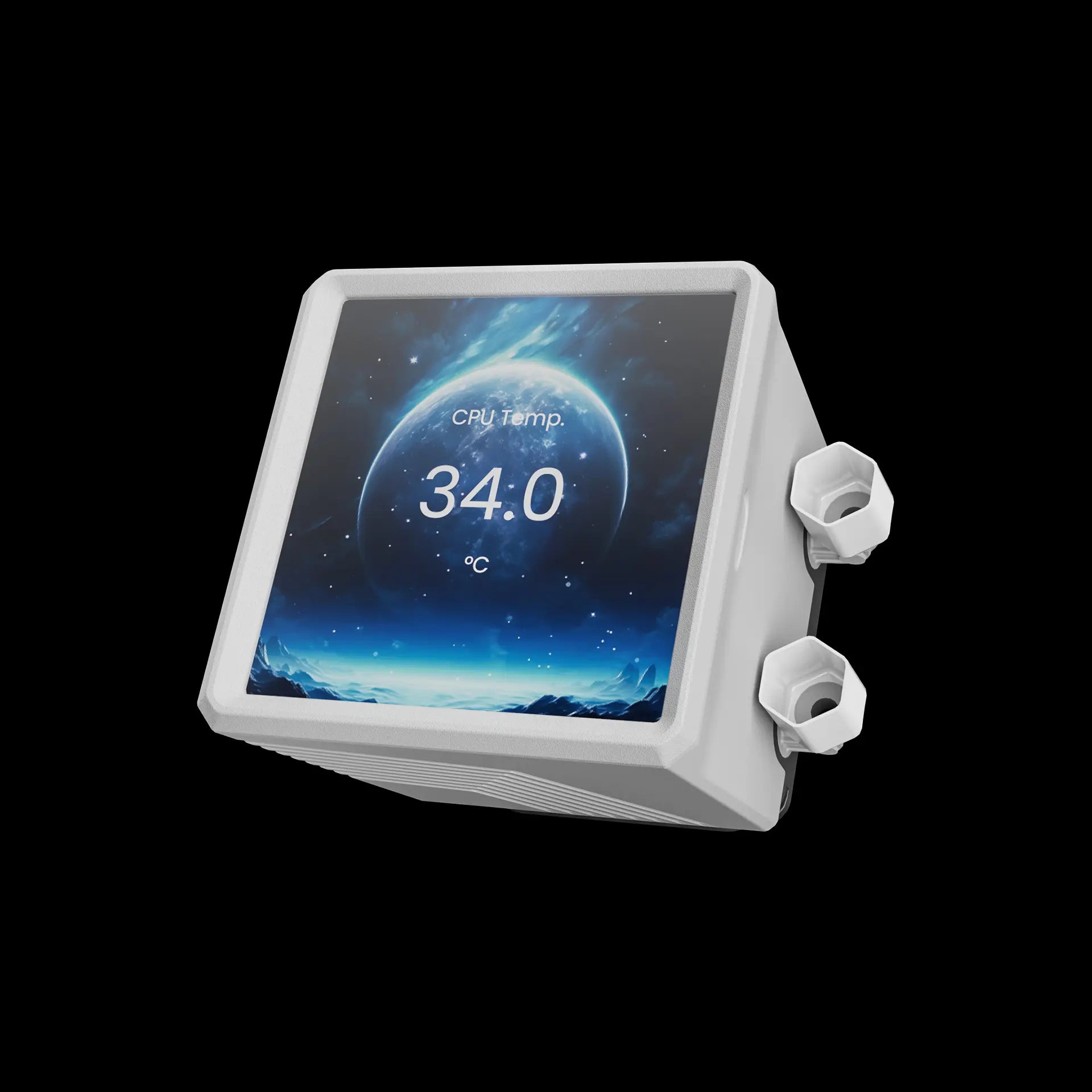 קירור נוזלי לבן Gamdias AURA GL360 LCD ARGB 360mm White