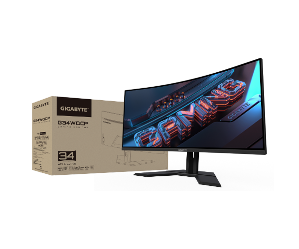 מסך גיימינג קעור Gigabyte G34WQCP 34" VA 2K WQHD 180Hz 1ms