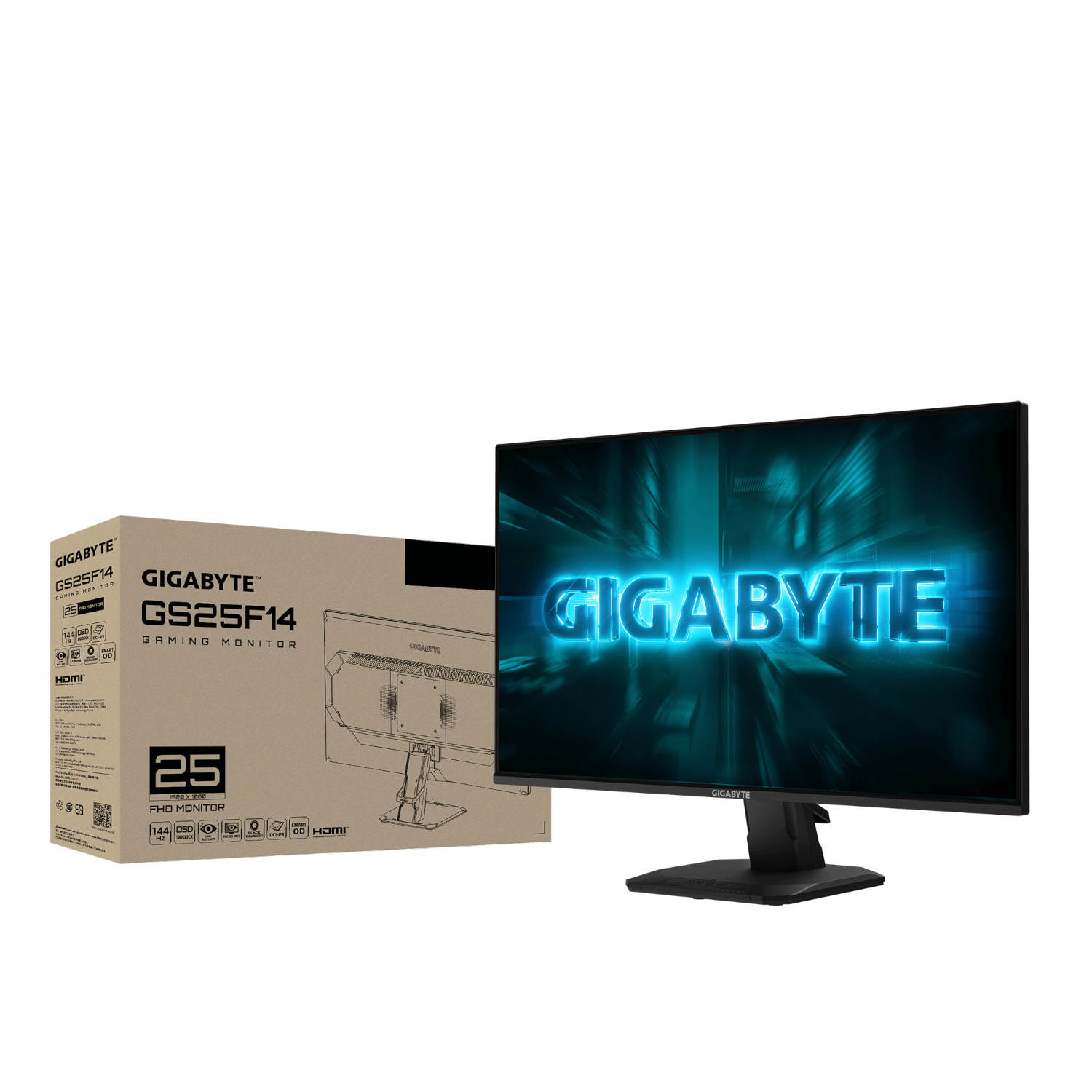 מסך גיימינג Gigabyte GS25F14 24.5" SuperSpeed IPS FHD 144Hz 1ms