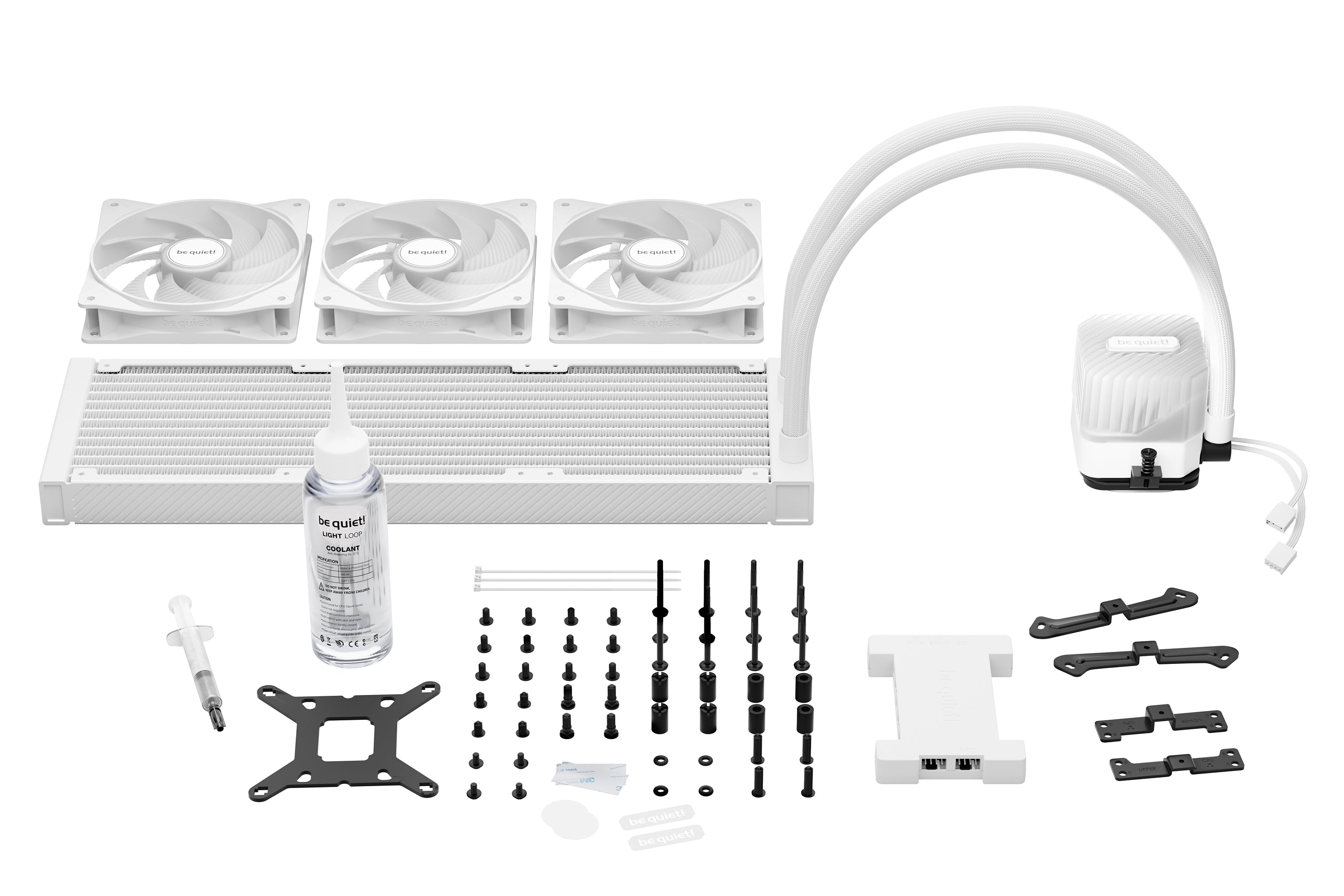 קירור נוזלי לבן be quiet! LIGHT LOOP 360mm White