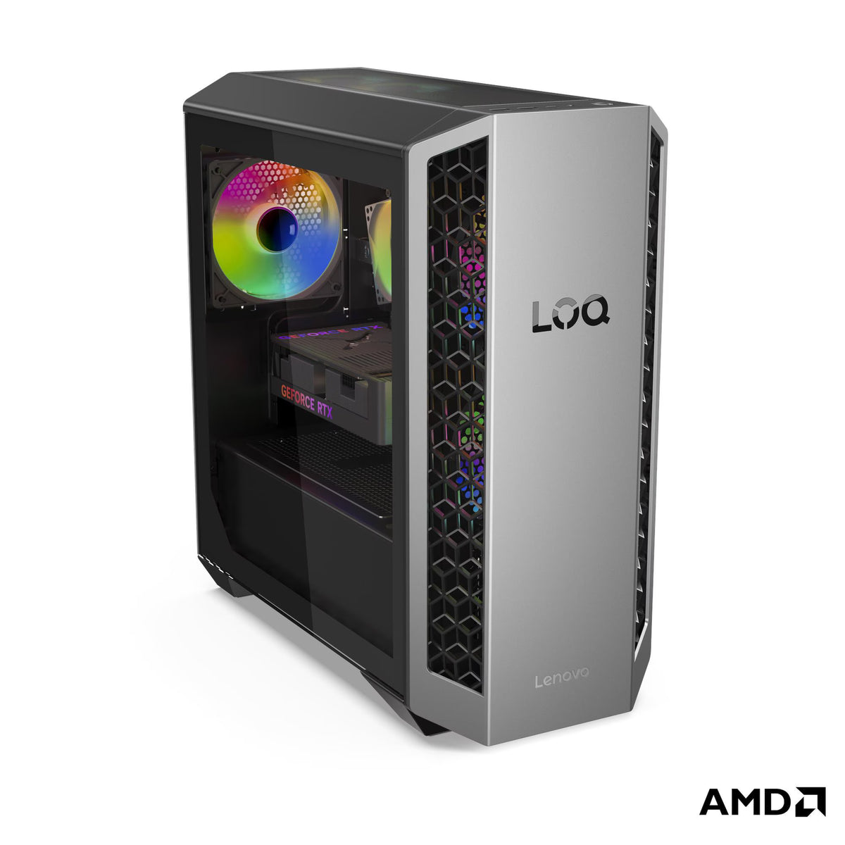 מחשב נייח גיימינג Lenovo LOQ Tower 26ADR10 Ryzen 7 8745HX/32G/1T/RTX5060 TI/3Y-OS