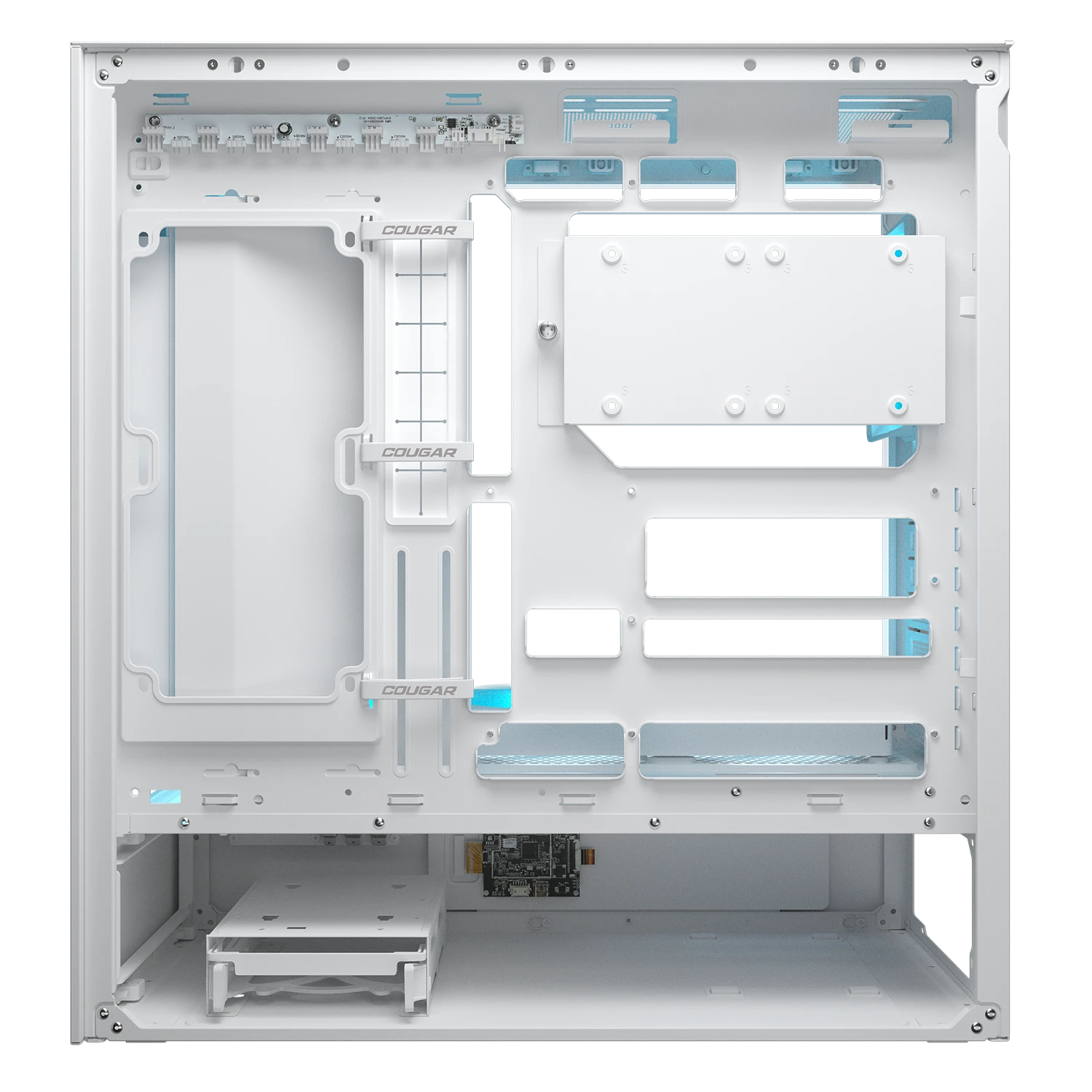 מארז לבן Cougar CFV235 Mesh Vision LCD White