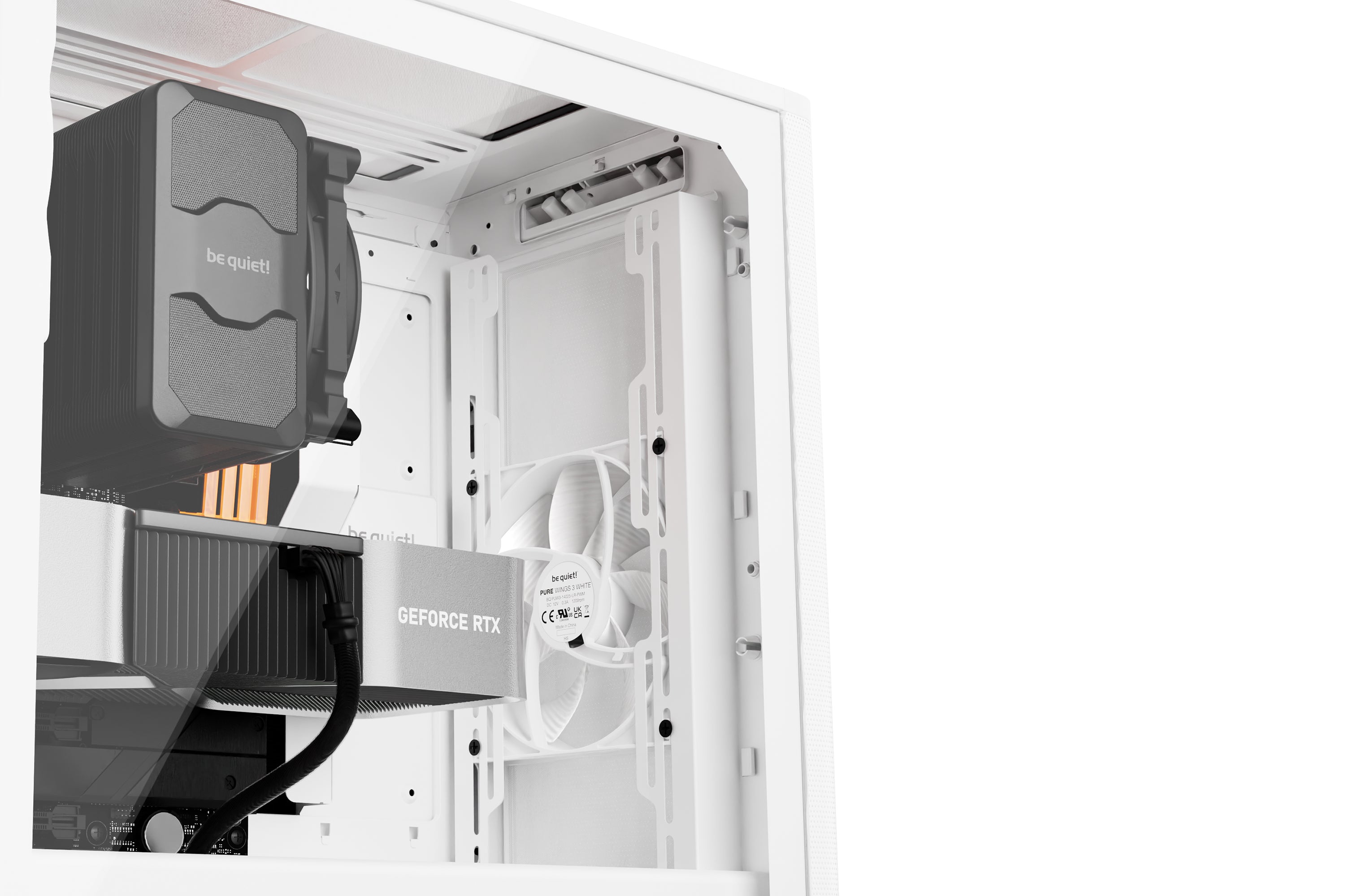 מארז לבן be quiet! PURE BASE 501 Airflow Window White