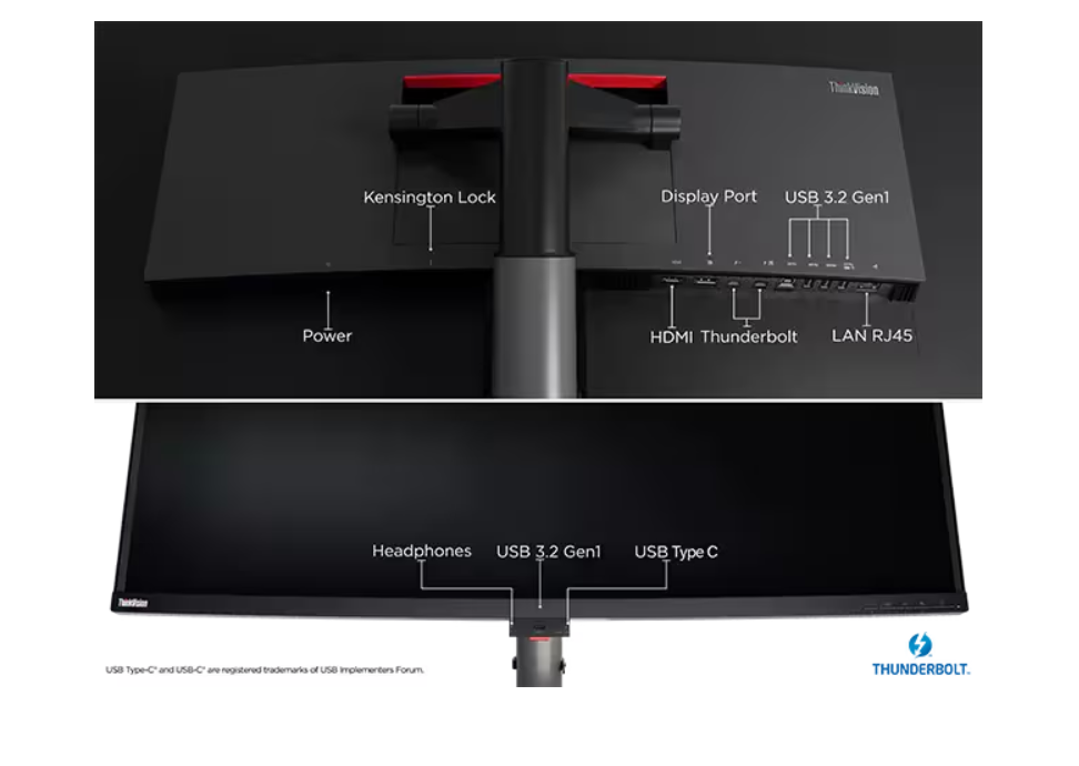 מסך Lenovo ThinkVision P40w-20 UltraWide 40'' 5K IPS