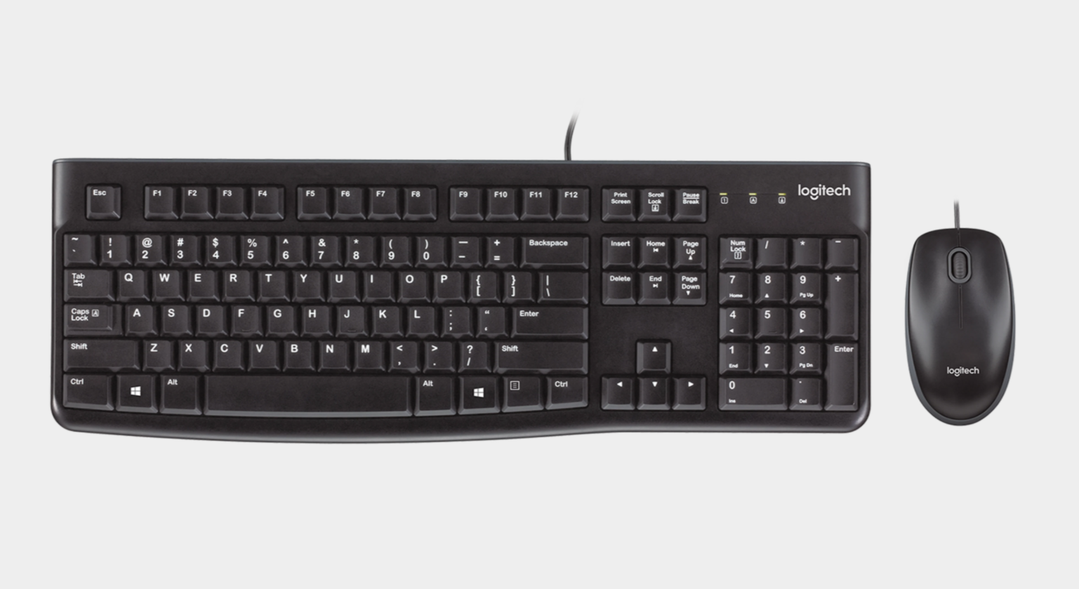 סט מקלדת ועכבר חוטי Logitech MK120