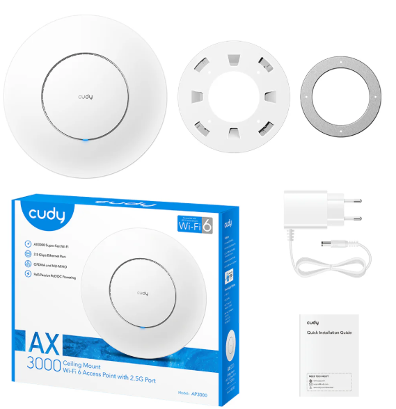 אקסס פוינט Cudy AP3000 AX3000 2.5G Wi-Fi 6