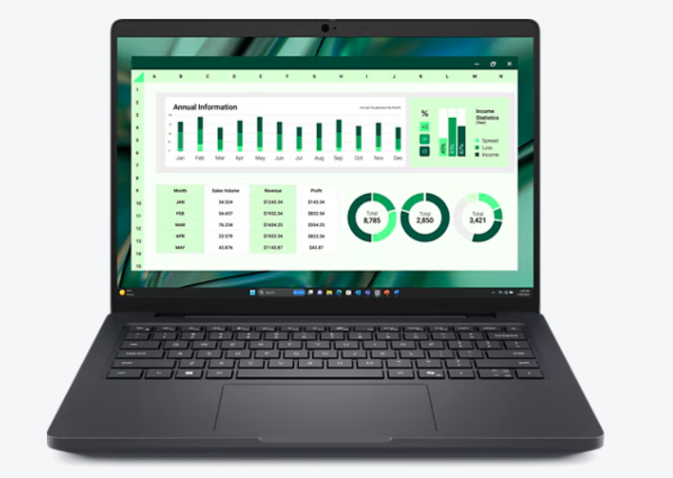 מחשב נייד Dell Pro Max 14 MC14250 Ultra 7-265H/32G/1TB/RTX500/11P/3YOS
