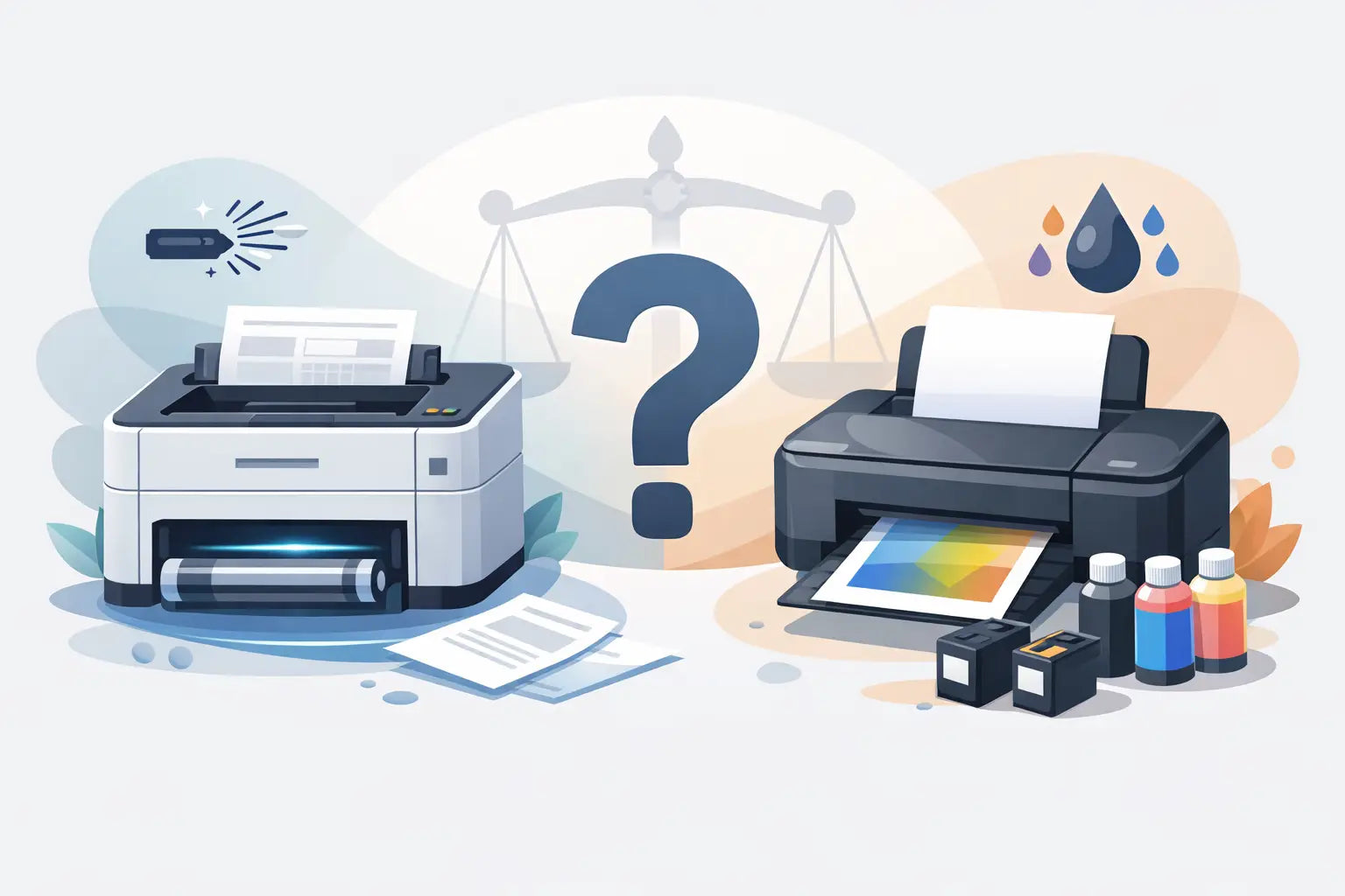 מדפסת לייזר או דיו - מה עדיף לקנות?