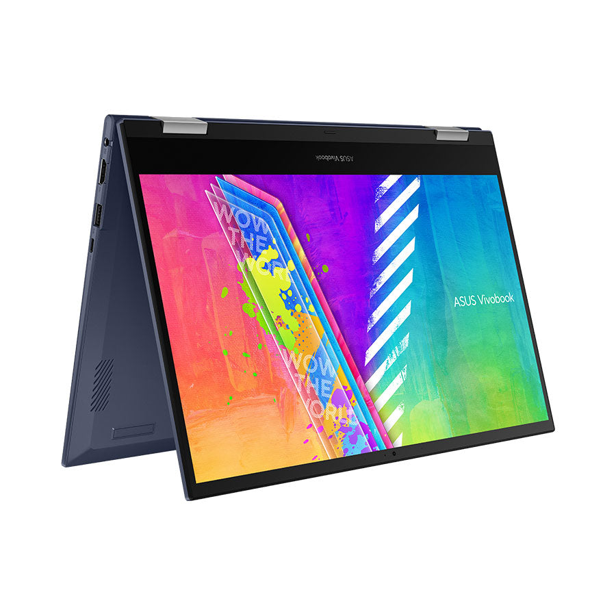 מחשב נייד ASUS Vivobook Go 14 Flip 14'' FHD Touch-Flip N4500/4GB/128G eMMC/WIN11S/Blue/1YOS