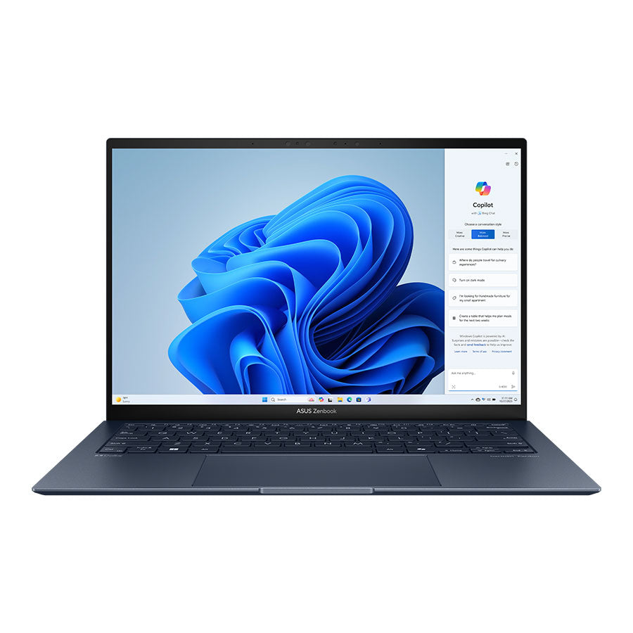 מחשב נייד ASUS Zenbook 13.3'' OLED 3K Ultra 7  155U/16GB/1TB/Blue/DOS/3Y-OS