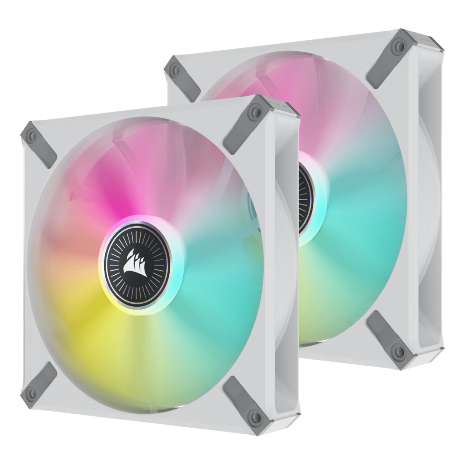 ערכת מאווררים למארז בצבע לבן Corsair iCUE ML140 RGB ELITE Premium PWM 2x Fans 140mm