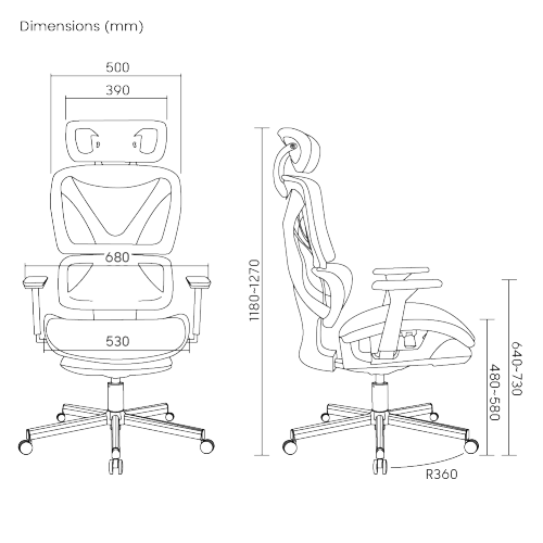 כיסא Lumi SpineX Ergonomic Office