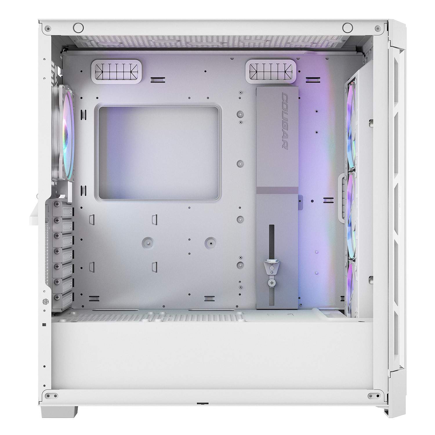 מארז בצבע לבן Cougar DUOFACE PRO ARGB