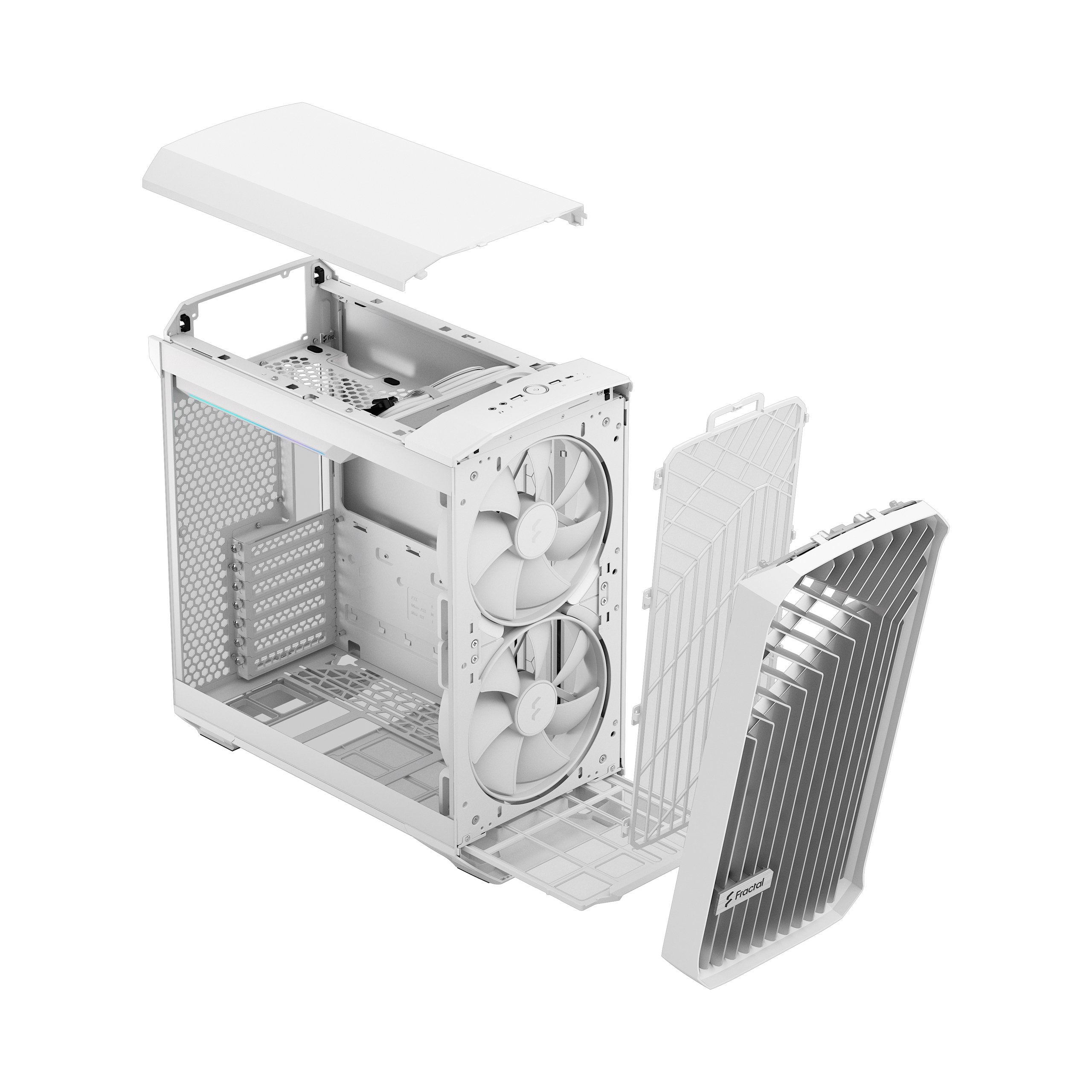 מארז לבן Fractal Design Torrent Compact RGB White Clear