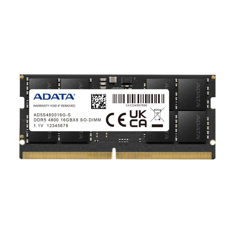 זיכרון לנייד ADATA SO-DIMM 16GB DDR5 4800Mhz