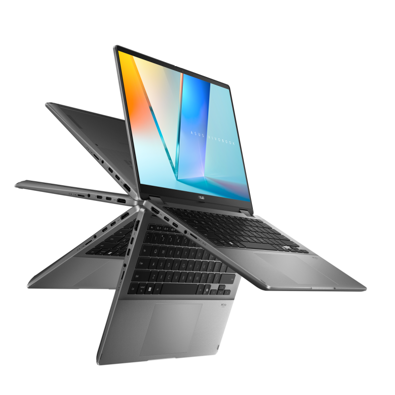 מחשב נייד ASUS VivoBook Flip 14'' Ultra 5 226/16G/1T/Silver/Touch/11H/1Y