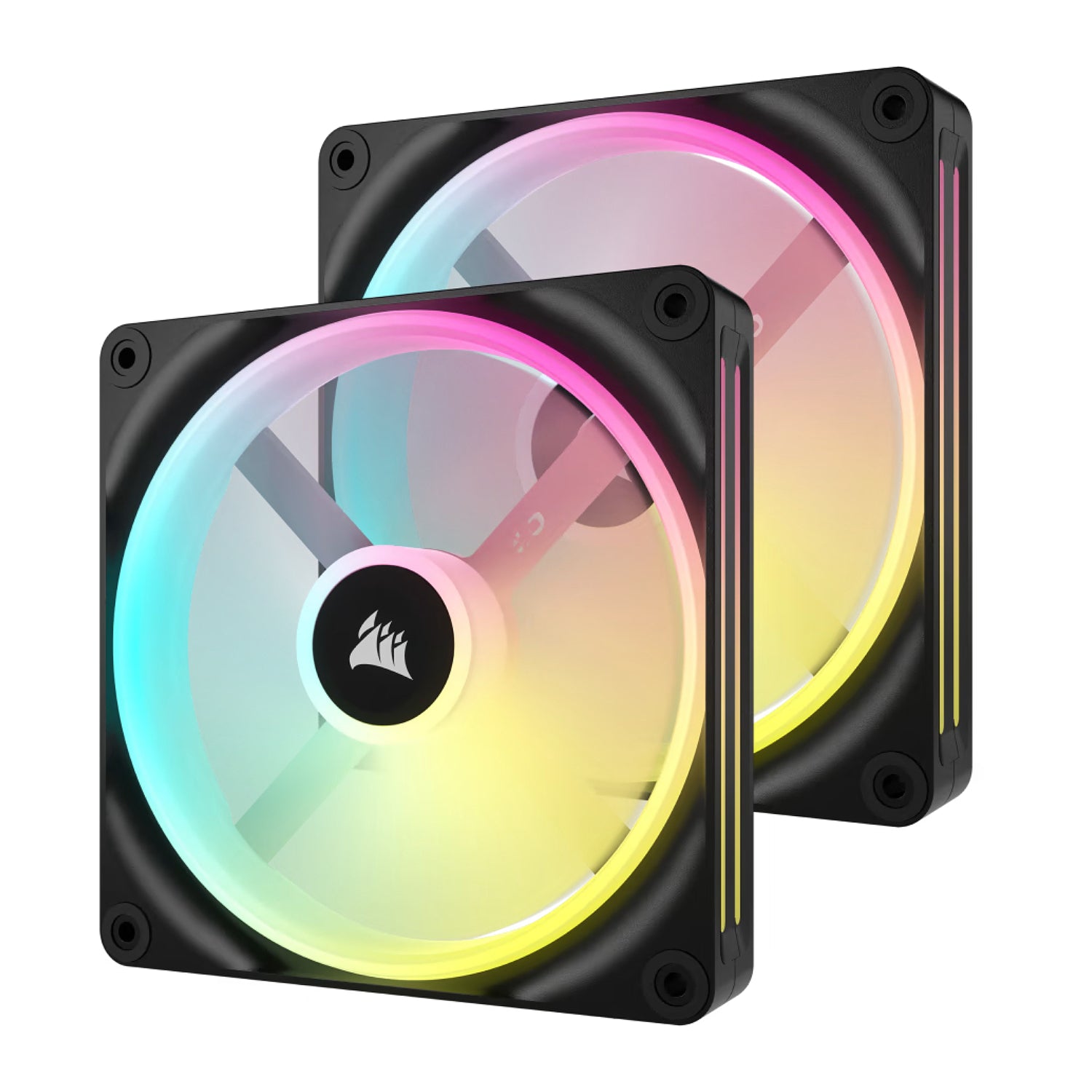 ערכת מאווררים למארז Corsair iCUE Link QX140 RGB PWM 2x Fans 140mm