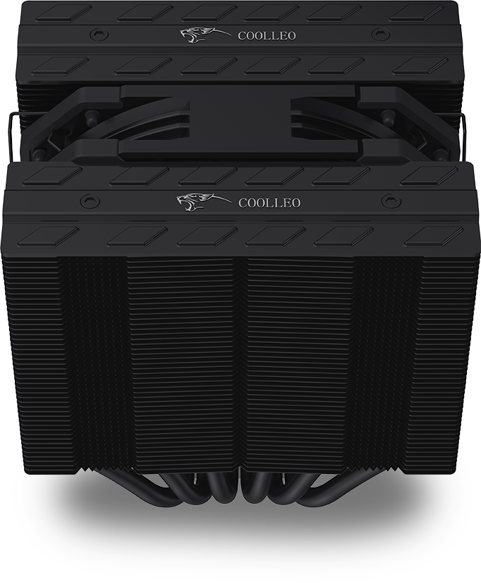 קירור Coolleo Etian FF135 Pure Black