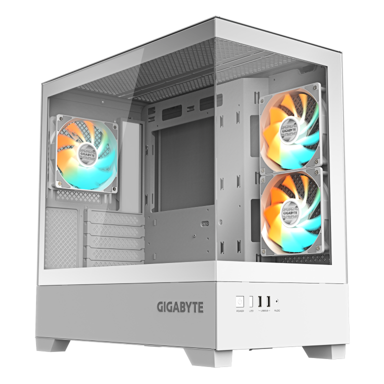מארז לבן Gigabyte C201 Panoramic ICE