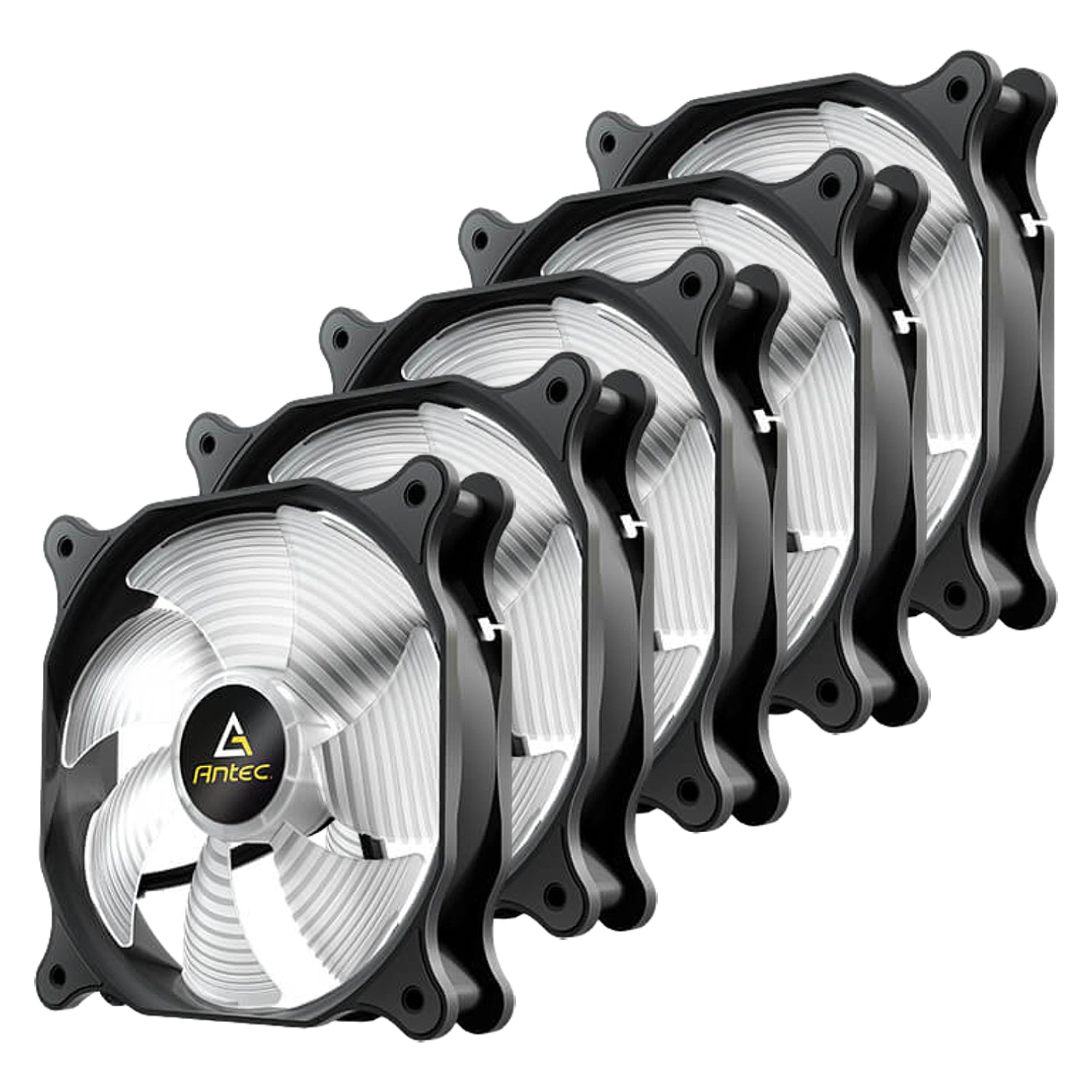 ערכת מאווררים למארז Antec F12 Racing x5 Fans 120mm