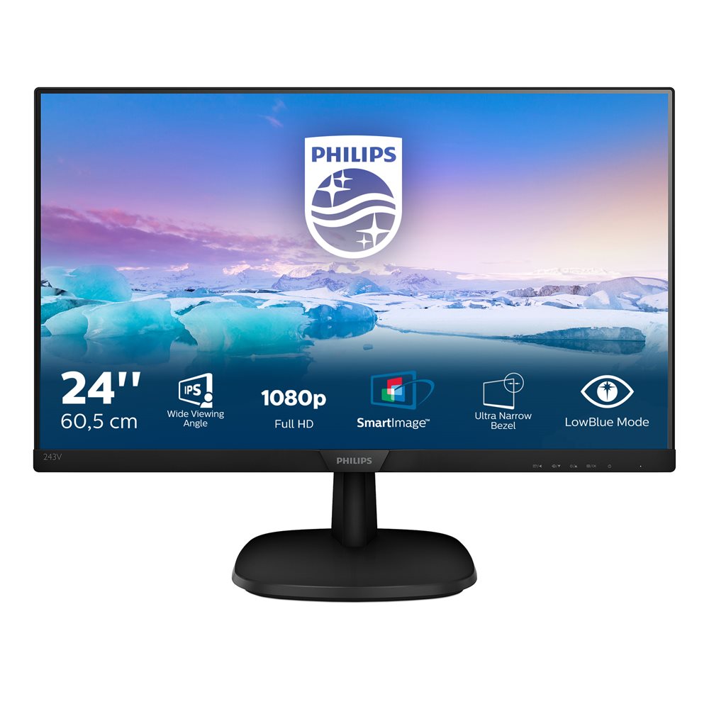 מסך Philips 243V7QDSB 24'' IPS FHD 3Y-OS