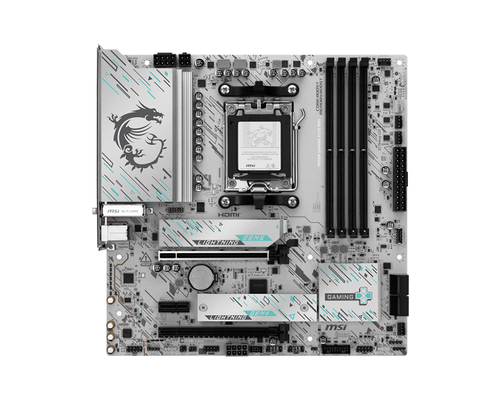 לוח אם לבן MSI B850M GAMING PLUS WIFI