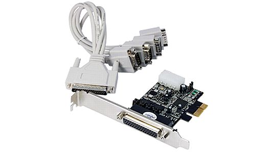 כרטיס הרחבה STLAB PCI-E Card RS232 4-Ports With Power for POS with Fan out cable (1 to 4) Low Profile Bracket