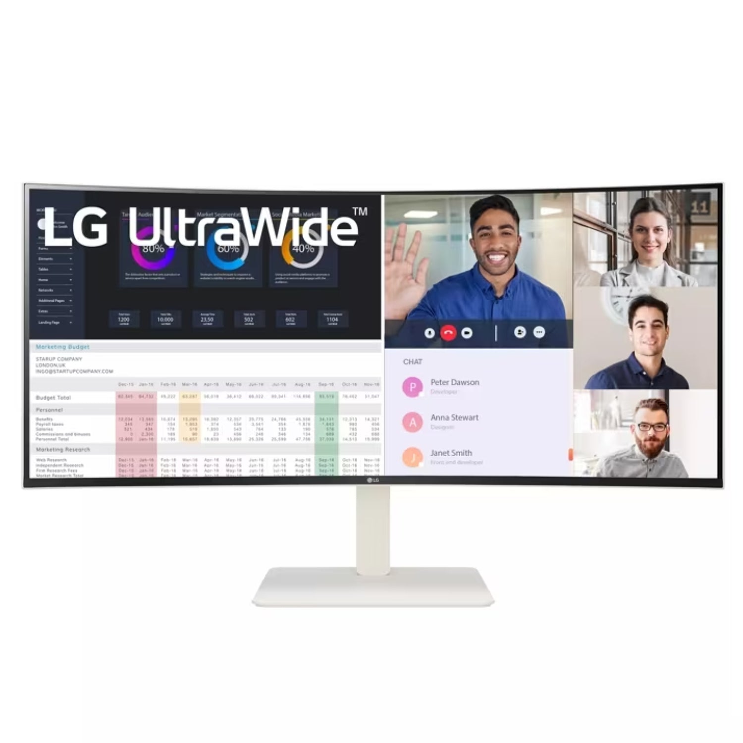 מסך קעור LG 38" UltraWide IPS WQHD 144Hz