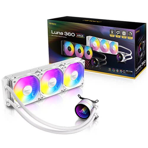 קירור נוזלי לבן Antec LUNA 360 ARGB 260W TDP White
