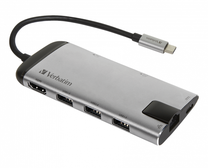 תחנת עגינה Verbatim CMH-05 PD USB HDMI Lan SD Card