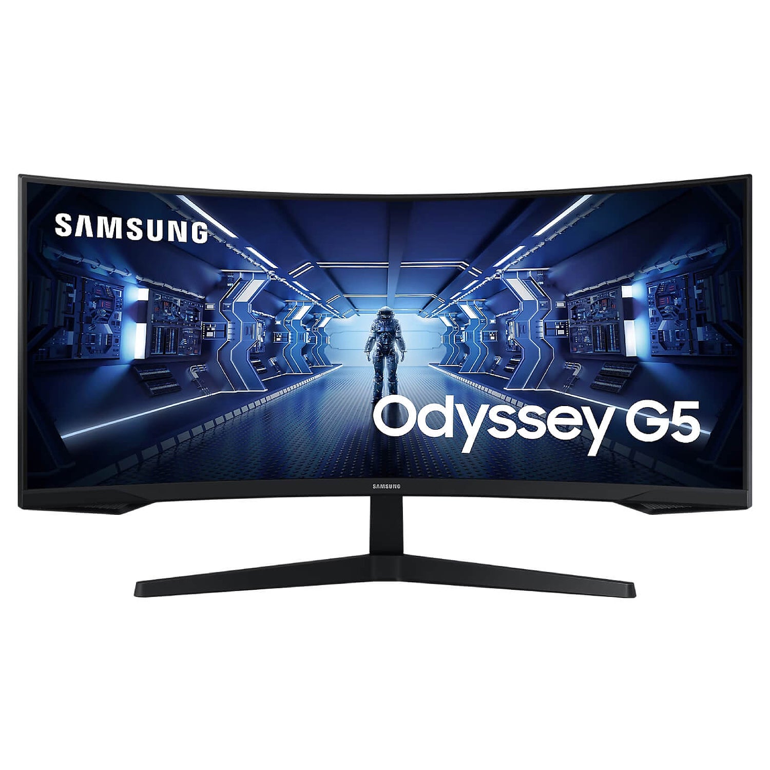 מסך גיימינג קעור Samsung Odyssey G5 Ultra-Wide 34" VA 2K UWQHD 165Hz 1ms