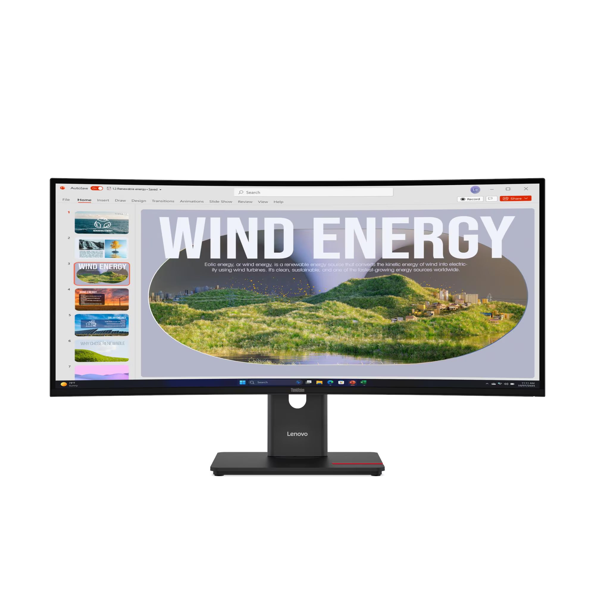 מסך Lenovo ThinkVision T34WD-40 34'' 2K-WQHD IPS