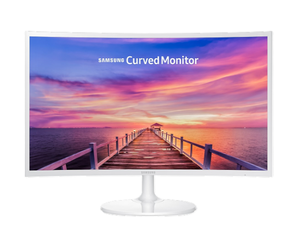 מסך קעור לבן Samsung C27F391FHR 27'' VA FHD 3Y