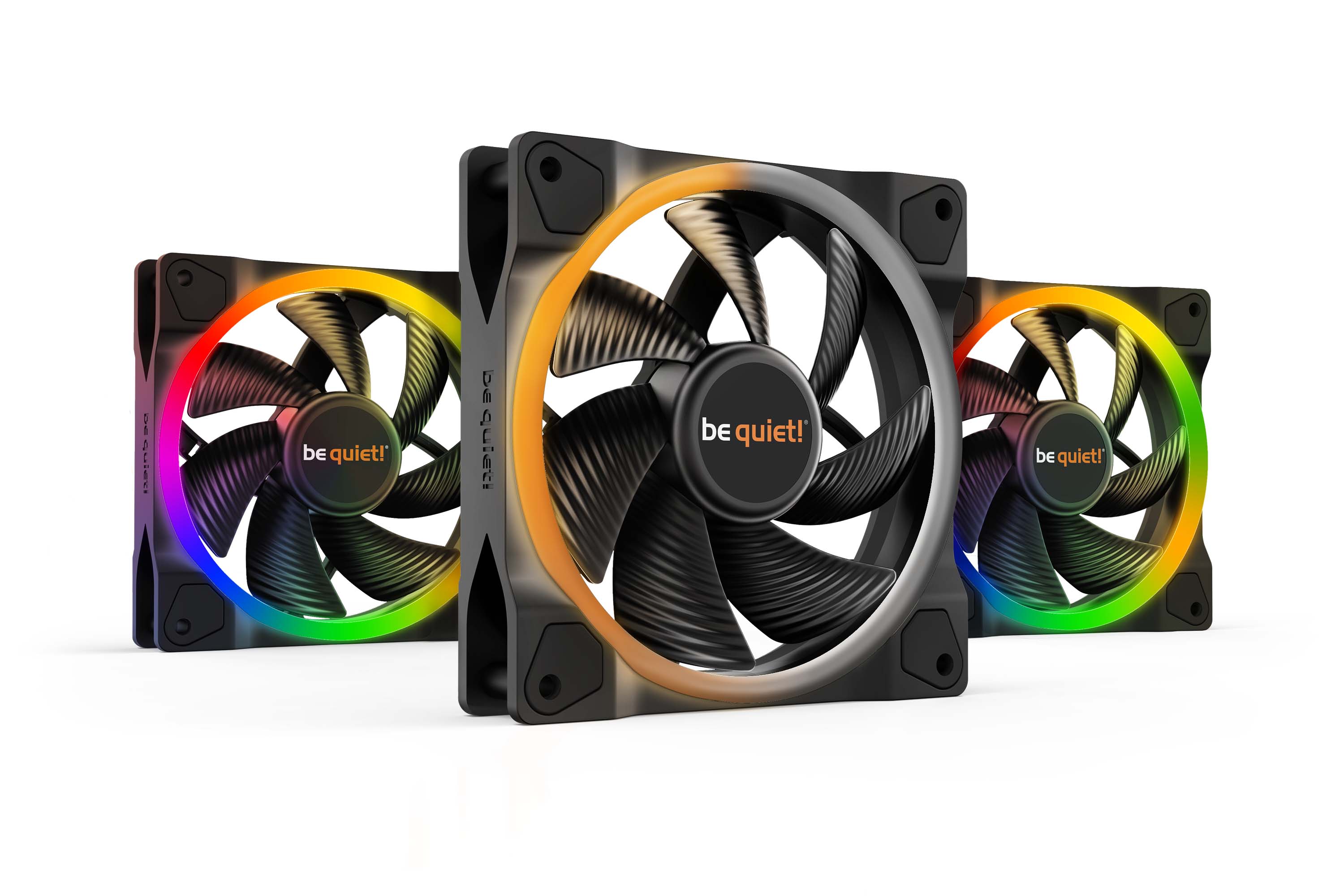 ערכת מאווררים למארז Be Quiet! Light Wings PWM 3x Fans 120mm