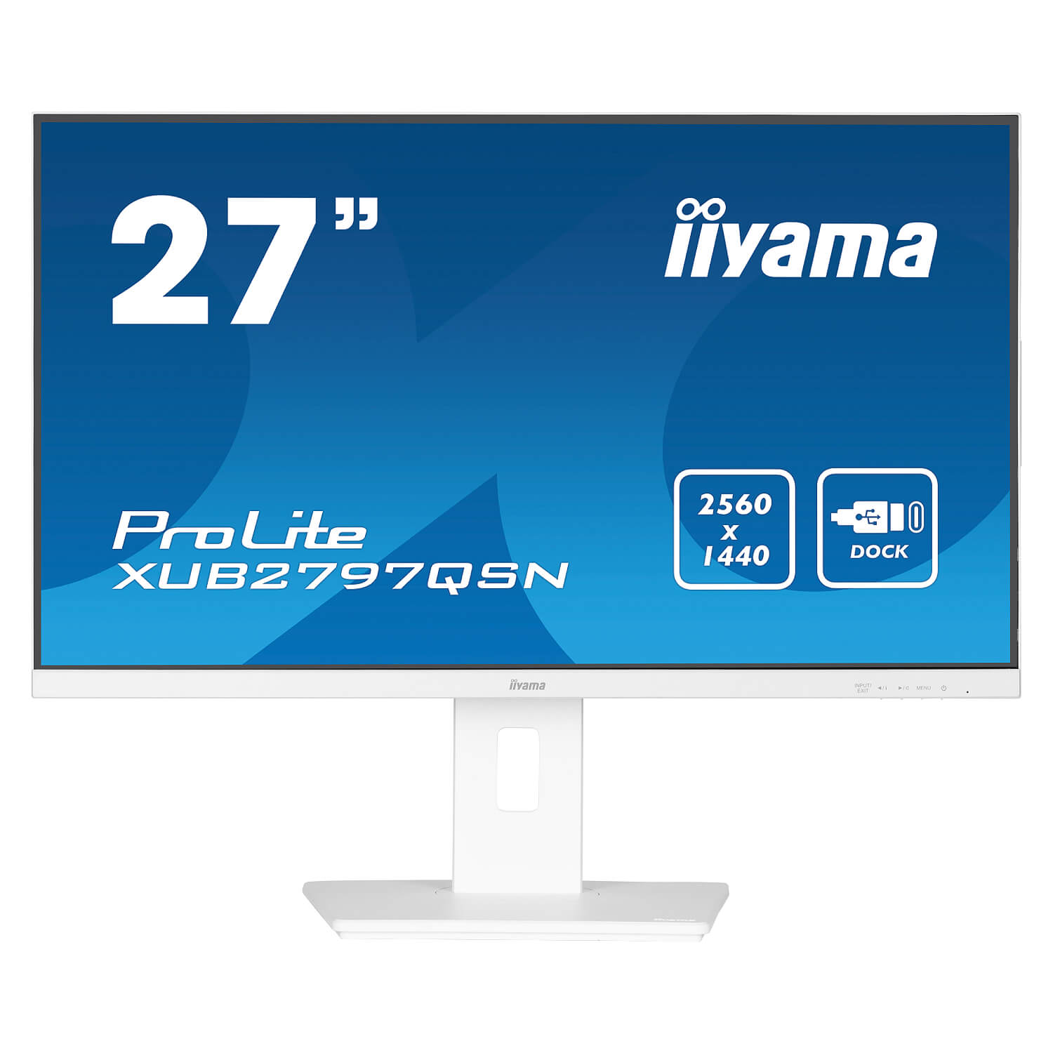 מסך לבן IIYAMA 27" ProLite IPS WQHD 100Hz 1ms