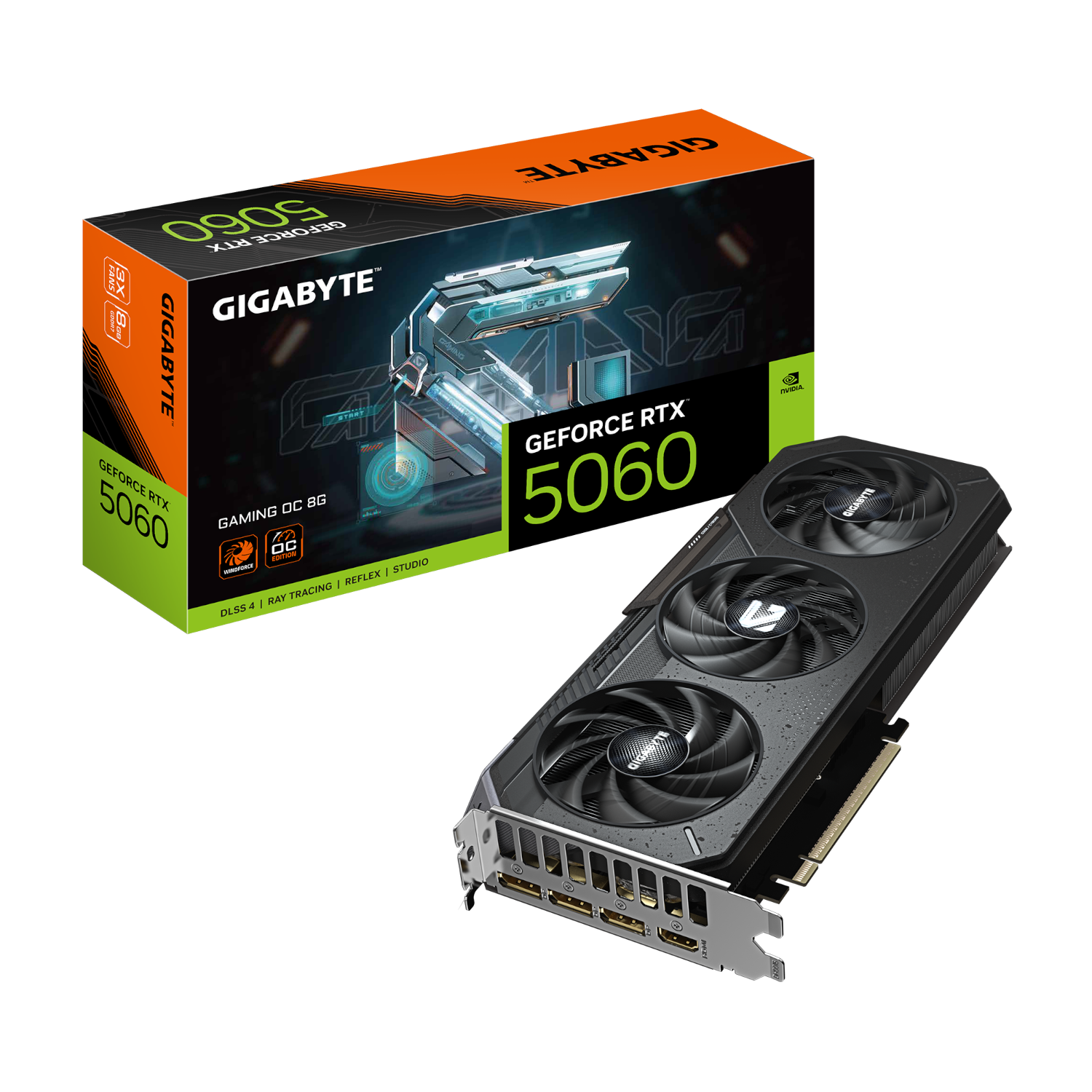 כרטיס מסך Gigabyte GeForce RTX 5060 8GB Gaming OC