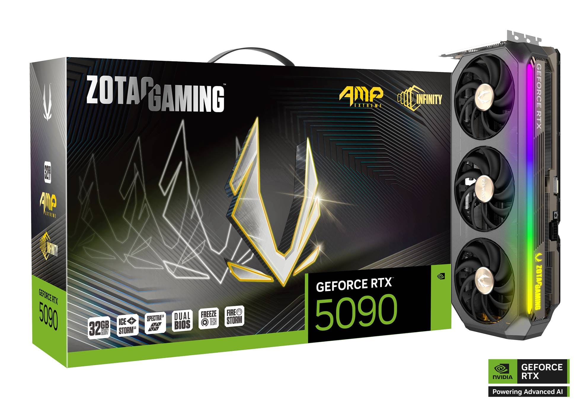 כרטיס מסך Zotac GeForce RTX 5090 AMP Extreme Infinit 32G