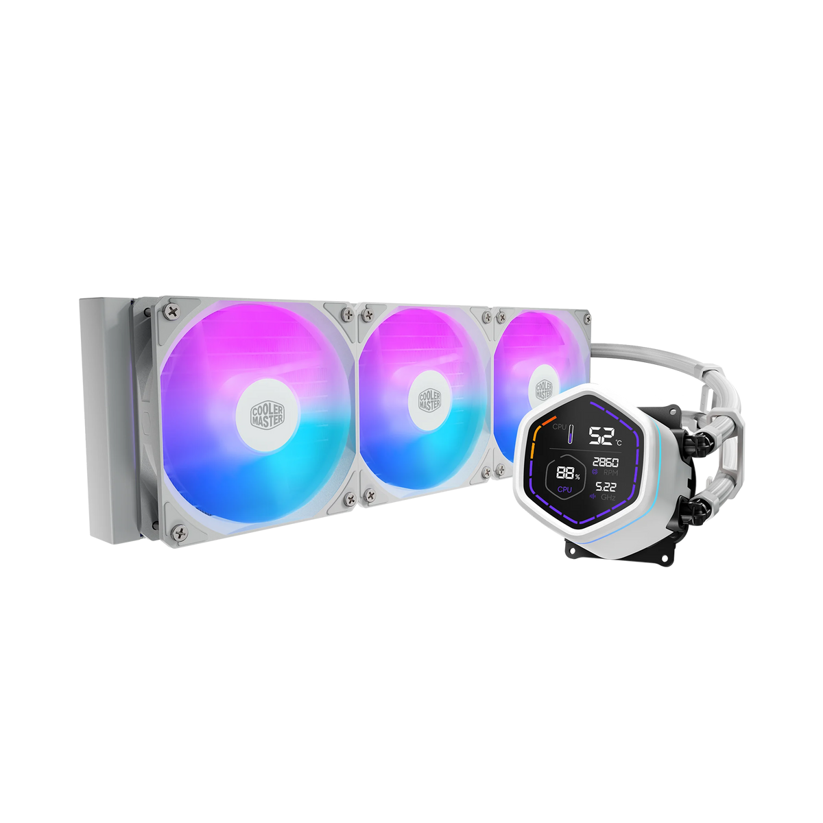 קירור נוזלי לבן Cooler Master MasterLiquid Core Nex Digital 360 White