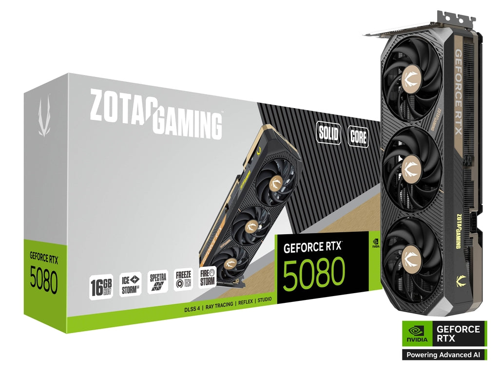 כרטיס מסך Zotac GeForce RTX 5080 16G Solid Core