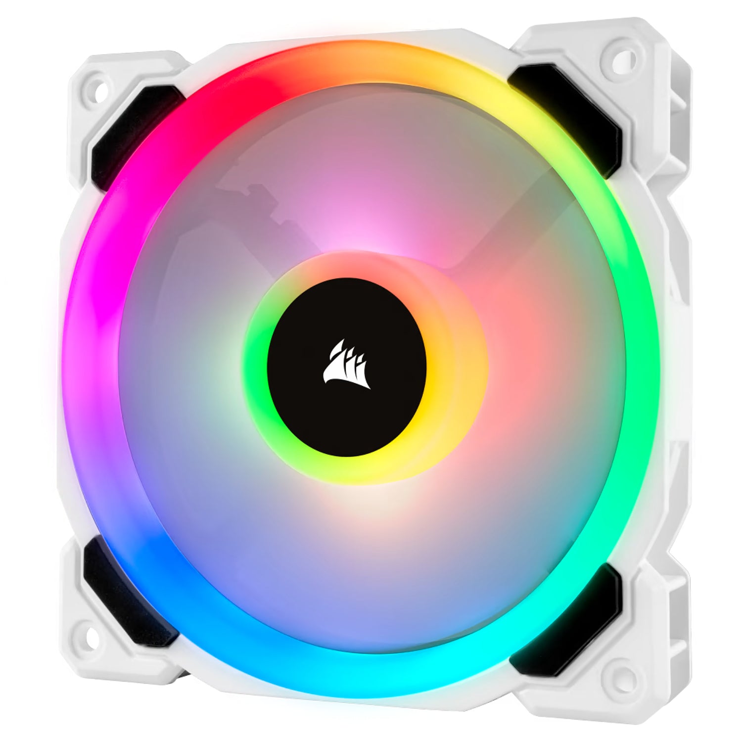 מאוורר למארז בצבע לבן Corsair LL120 Dual Light Loop PWM RGB 120mm