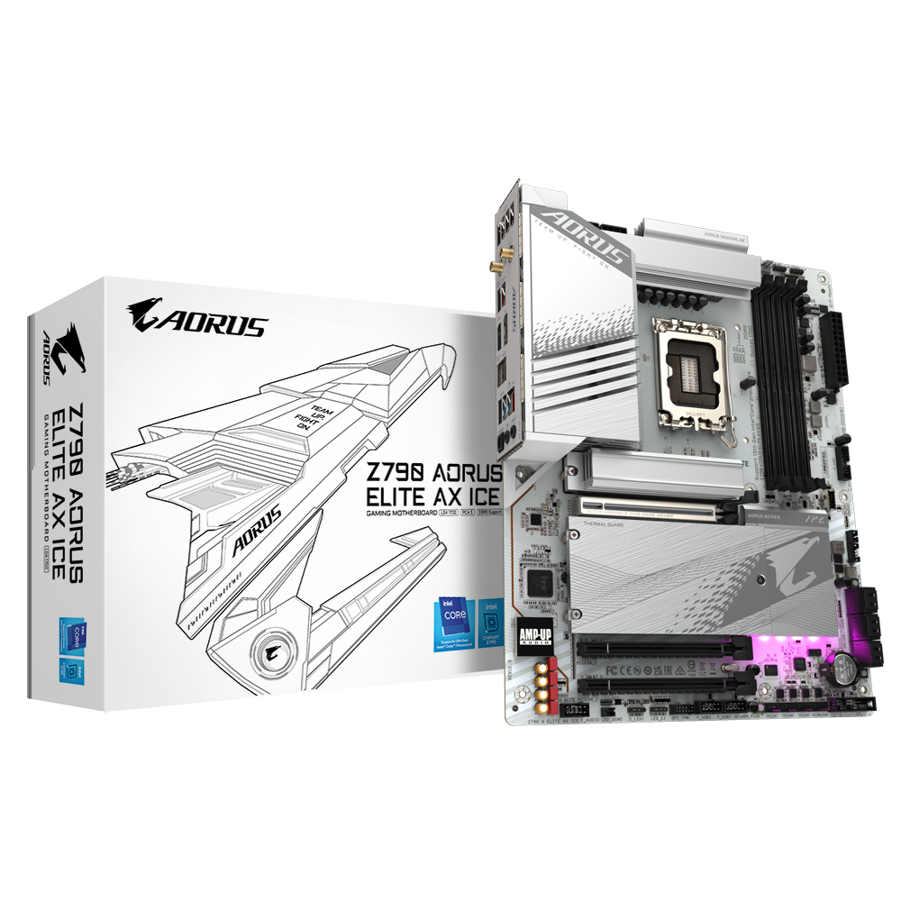 לוח אם Gigabyte Z790 AORUS ELITE AX ICE