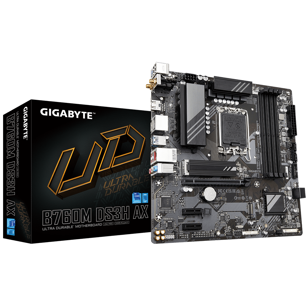 לוח אם Gigabyte B760M DS3H AX DDR5