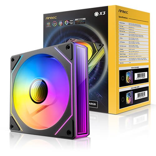 מאוורר למארז Antec Vision Reverse ARGB 120mm PWM