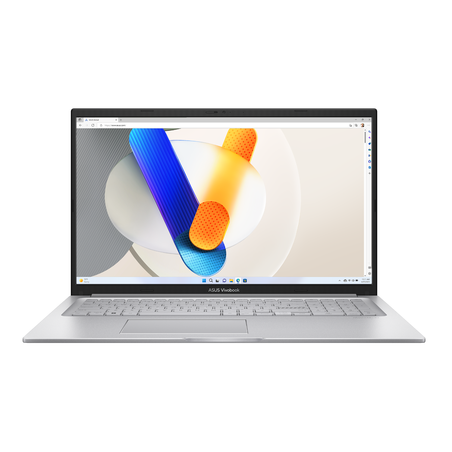 מחשב נייד Asus VivoBook 17.3'' Ultra 5 120U/16G/1TB/Silver/DOS/1Y